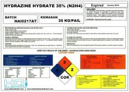 JUAL HYDRAZINE (OXYGEN SCAVENGER)
