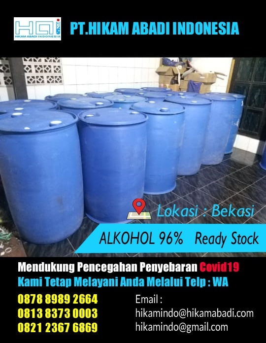 Jual Alkohol 96% di Bekasi