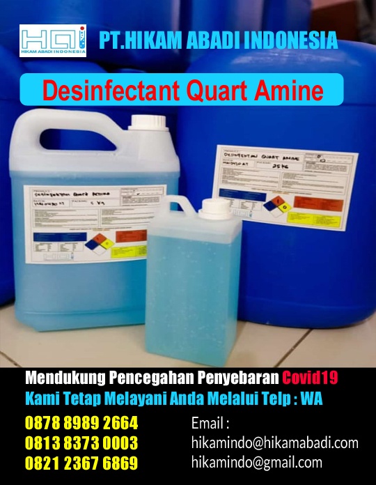 Harga Desinfectan Quart Amine 2021